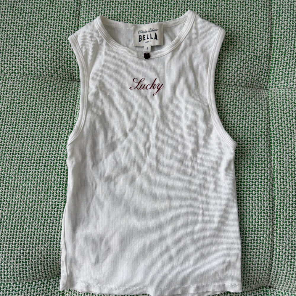 Bella hadid White Tank Top